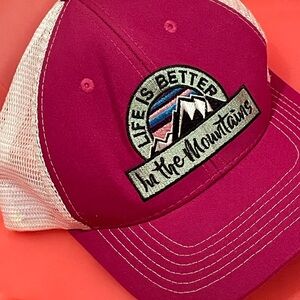 Pink and White Trucker Hat